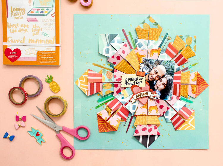 COLORFUL ORIGAMI LAYOUT
