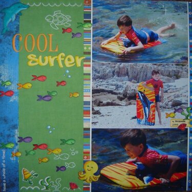 Cool Surfer *Scrapbook Stamping Sept*