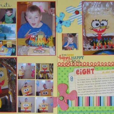 Spongebob Squarepants *Scrapbook stamping 4/11*