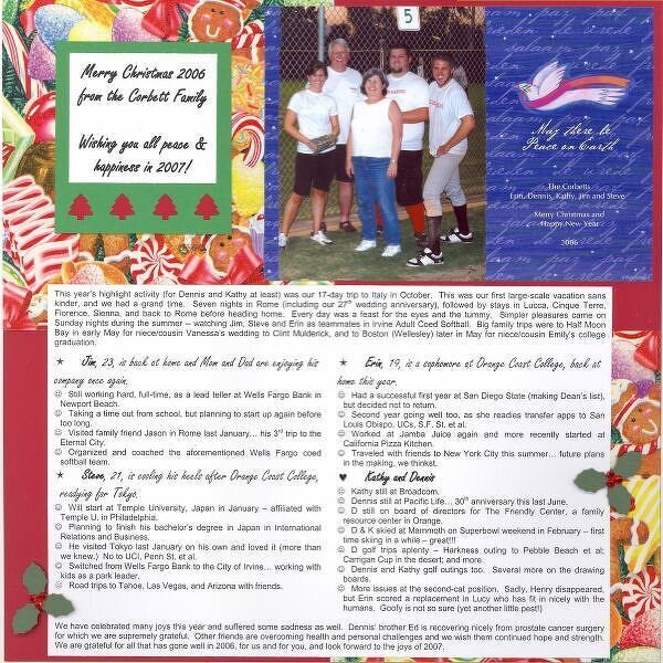 DW 2006 - Christmas Card and Letter