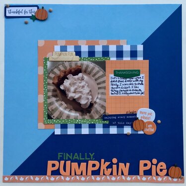 Finally, Pumpkin Pie