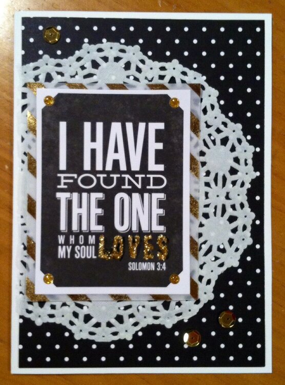 My Soul Loves Wedding Card