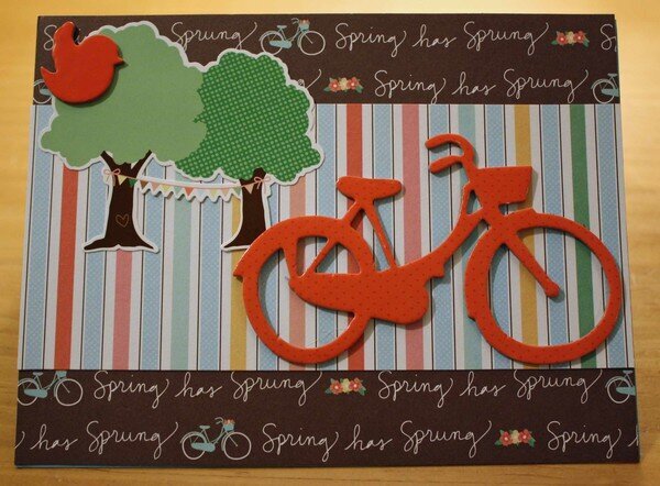 Dear Lizzy Spring Bicycle Card
