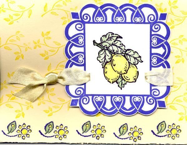 French Provencial Lemons card ***Challenge***