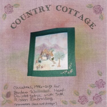 Country Cottage Wallhanging