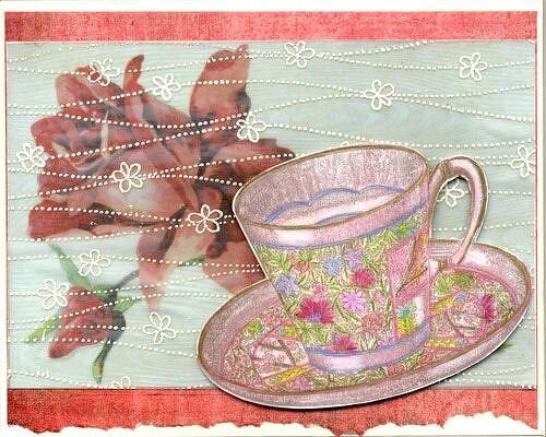 Rose &amp; Teacup card