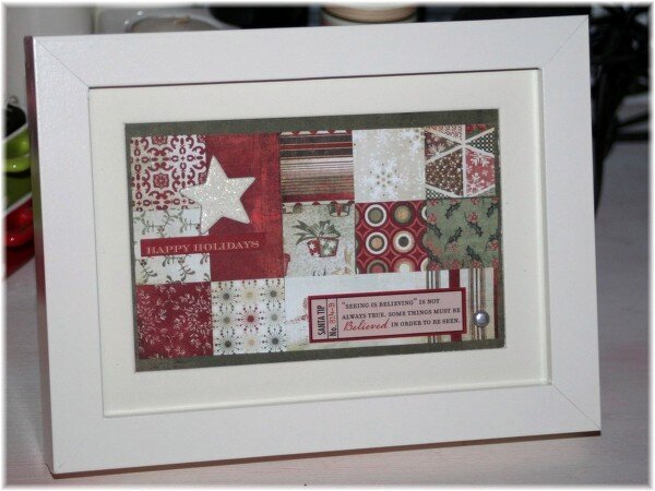 Christmas frame ~ Ali Edwards inspiration