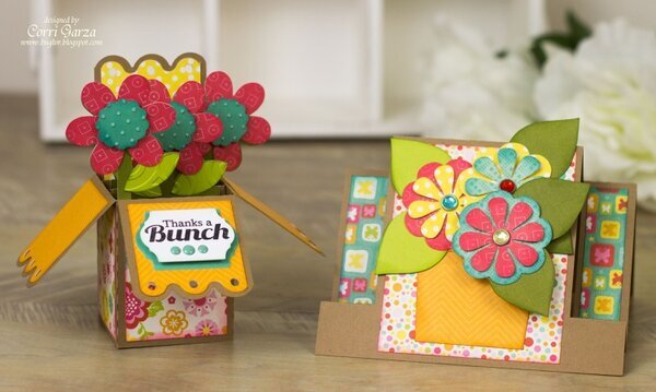 Flower Pot Cards - Echo Park Summer Bliss 