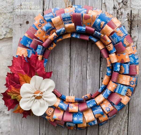 Paper Loop Wreath 