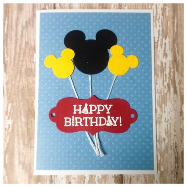 Mickey Mouse Birthday Card