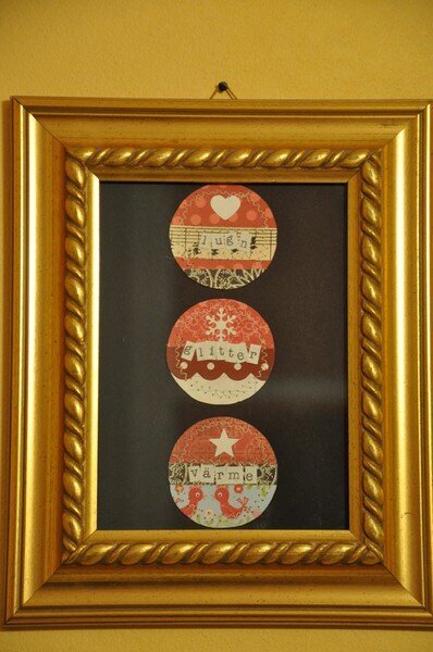 framed holiday art