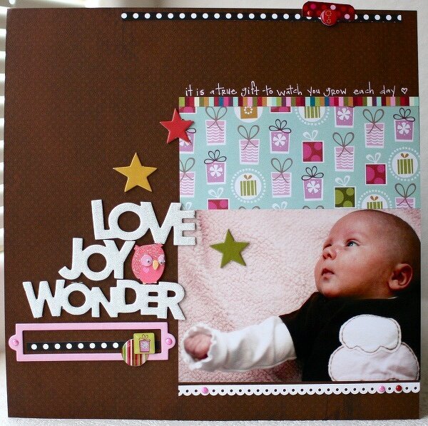 Seasonal Layouts :  Love Joy Wonder