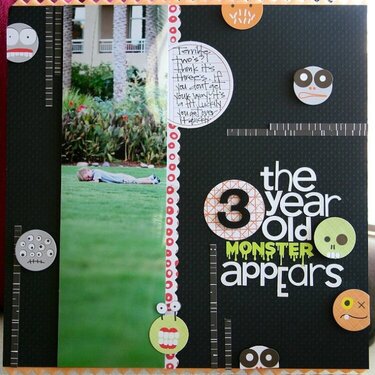 Themed Projects : the 3 Year Old Monster Appears