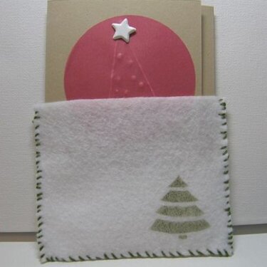 trifold card w/ pocket *Photo Card w/ Holiday Letter Envelop