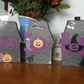Halloween paper mache houses