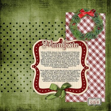 Manifesto - Journaling Your Christmas 2009