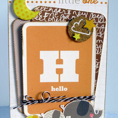 Hello Little One Baby Card