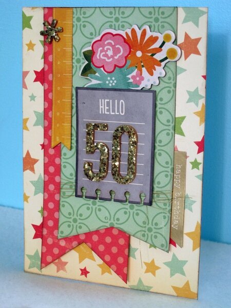Hello 50 Birthday Card