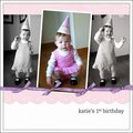 katie's first birthday