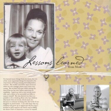 Lessons Learned from Mom (Creating Keepsakes May 04)