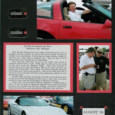 Corvette Weekend (As seen in CK 2004 Idea Book)