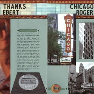 Chicago Thanks Roger Ebert {As seen in Feb CK}