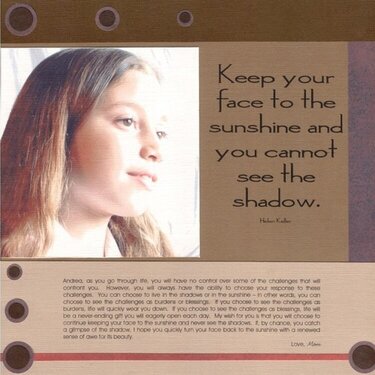 Keep Your Face to the Sunshine {Art Inspiration 16}