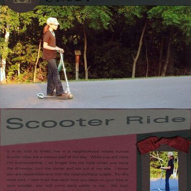 Sunset Scooter Ride {As seen in CK HOF}