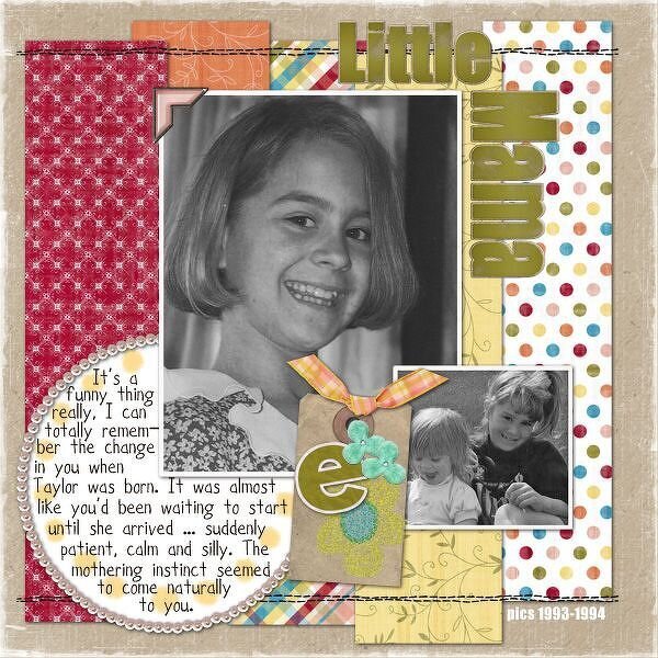 Patterned Paper Challenge #31 - Little Mama