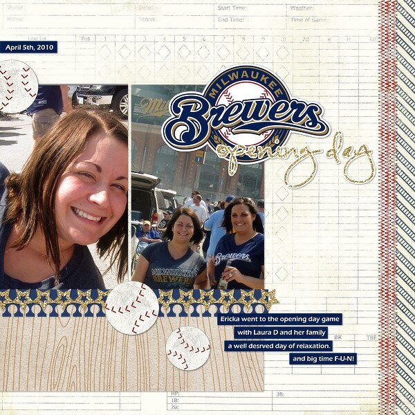 Brewer&#039;s Opening Day - NEW LAINA LAMB BORDERS