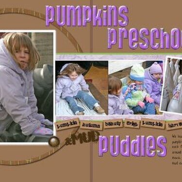 Pumpkins, Preschoolers &amp; Mud Puddles