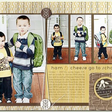 Themed Projects : ham &amp; cheese go to school