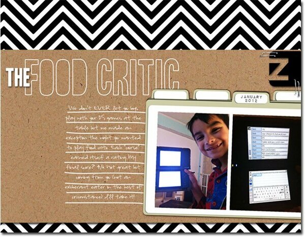 food critic (my digi morph layout)