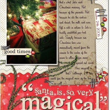 Themed Layout: Santa is so very magical