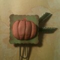 Fall embellished paper clip