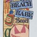Beach babe tag