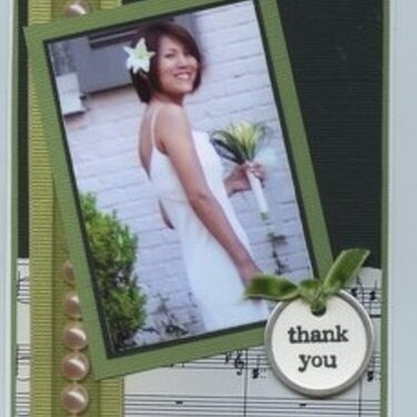 Wedding thank you card