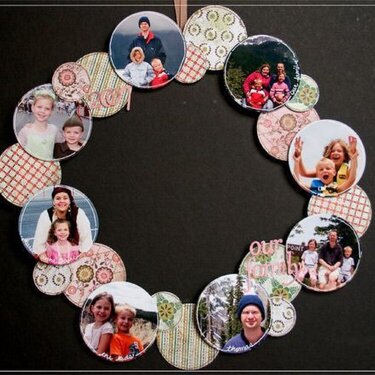 Family Photo wreath