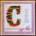 Altered Colored Pencil Letter Art