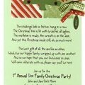 Christmas Party Invitation / Card
