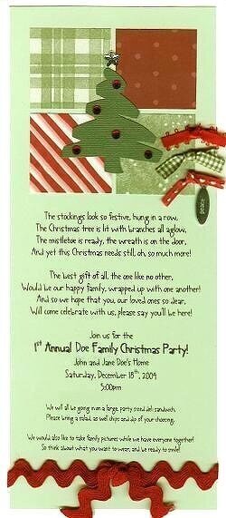Christmas Party Invitation / Card