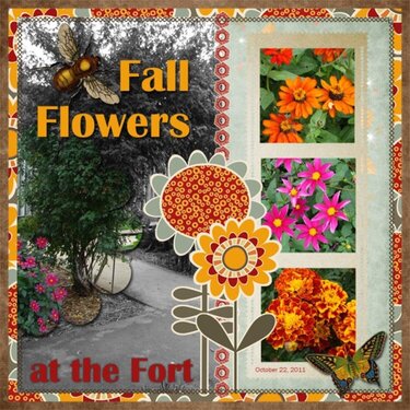 Fall Flowers at the Fort