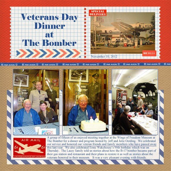 Veterans Day Dinner at The Bomber