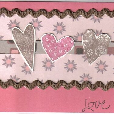 Happy Hearts Love Card