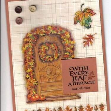 Fall cards- Quick and Easy