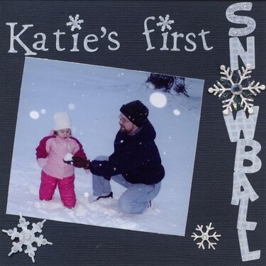 Katie&#039;s First Snowball