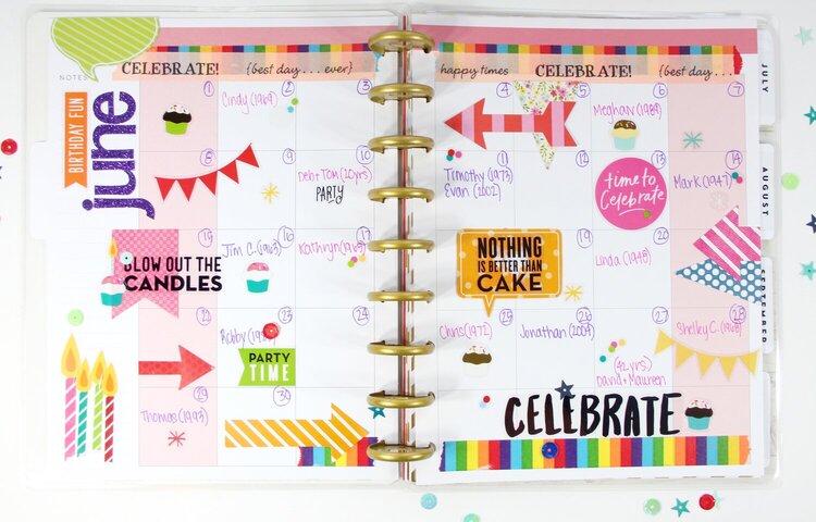 Birthday/Anniversary Planner