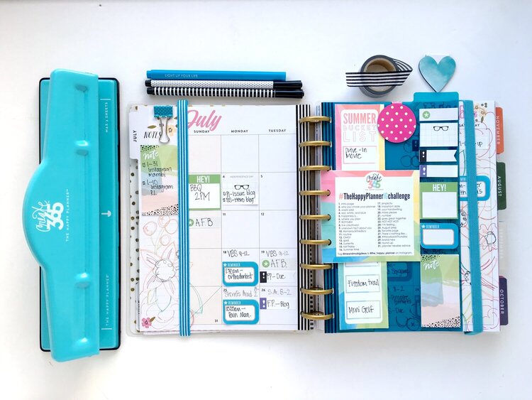 July monthly Planner