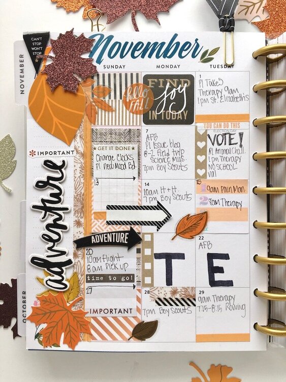 November Planning