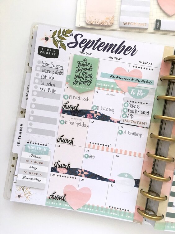 September Planning